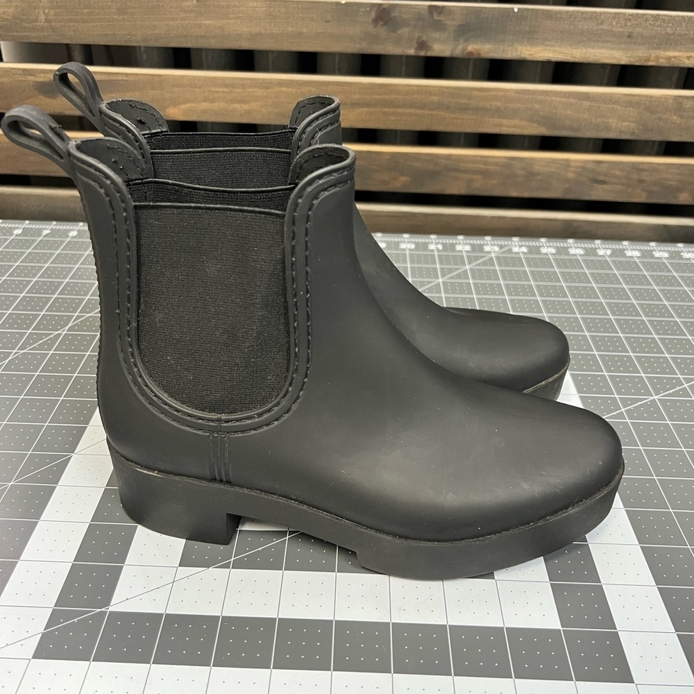 Jeffrey Campbell Hydra Platform Waterproof Chelsea Rain Boots